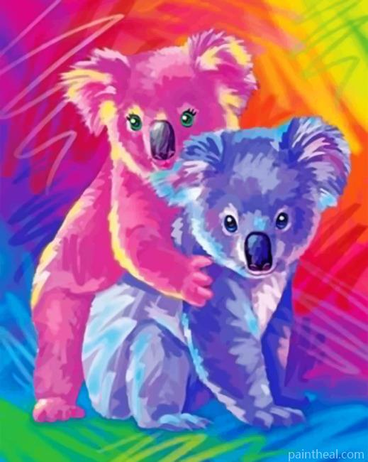 Colorful Koalas Painting By Numbers Kits
