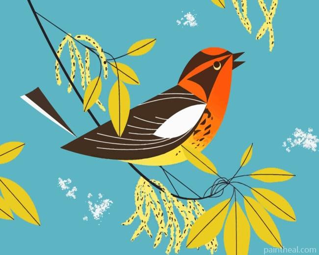Bird By Charley Harper Painting By Numbers Kits