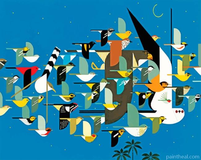 Charley Harper Art Painting By Numbers Kits