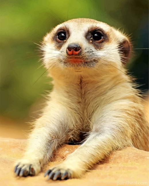 Cute Meerkat Animal Painting By Numbers Kits