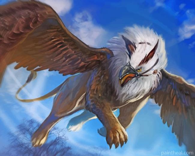Flying Griffin Painting By Numbers Kits