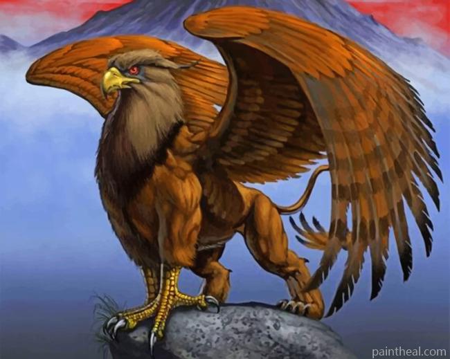 Brown Griffin Painting By Numbers Kits