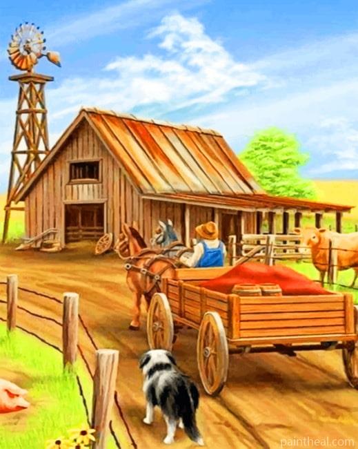 Farmer Painting By Numbers Kits