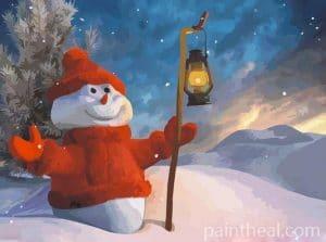 Christmas Snowman – 5D Diamond Painting Painting By Numbers Kits