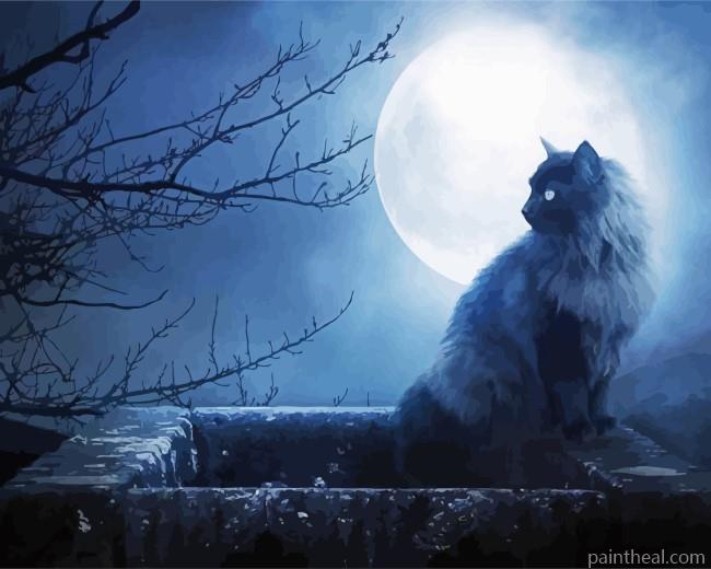 Lonely Cat And Mood Painting By Numbers Kits