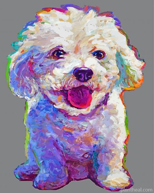 Aesthetic Bichon Painting By Numbers Kits