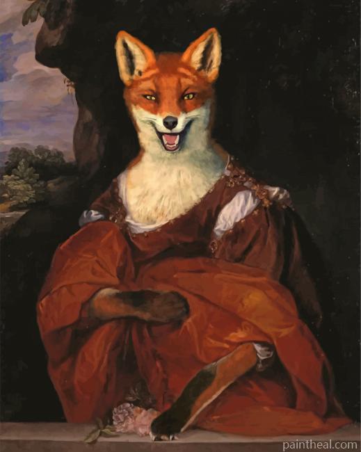 Fox Lady Painting By Numbers Kits
