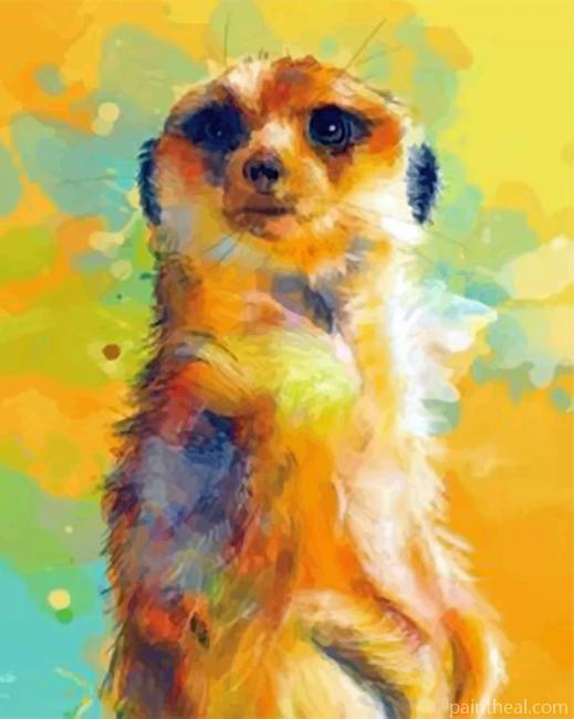 Abstract Meerkat Painting By Numbers Kits