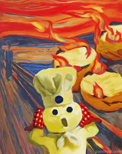Pillsbury Doughboy Painting By Numbers Kits