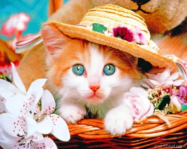 Cat With A Hat Painting By Numbers Kits