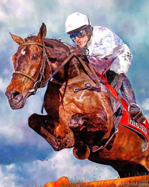 Aesthetic Horse Racing Painting By Numbers Kits