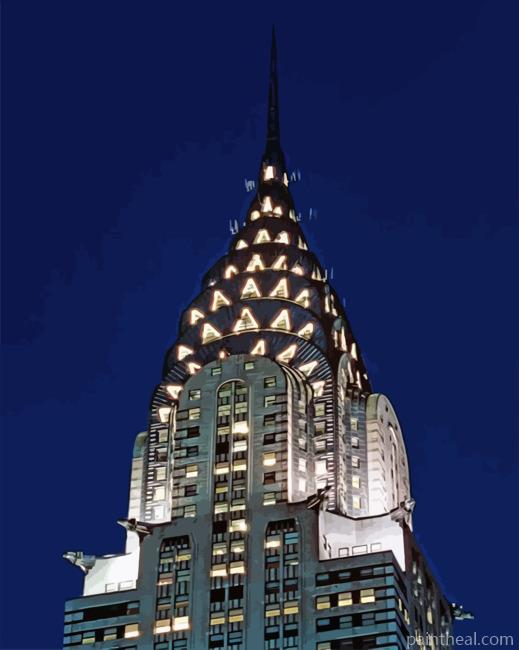 Chrysler Building Painting By Numbers Kits