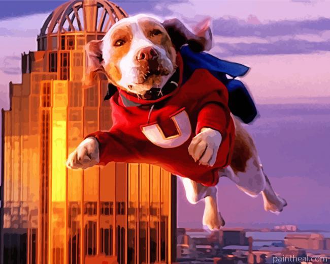 Flying Hero Underdog Painting By Numbers Kits