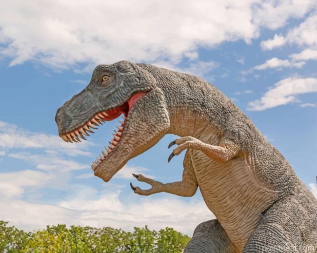 Dinosaur Statue Painting By Numbers Kits