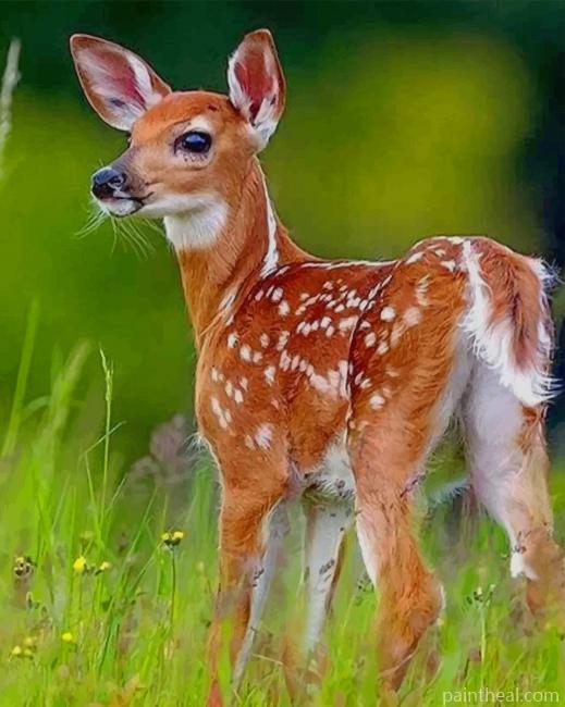Beautiful Baby Deer Painting By Numbers Kits