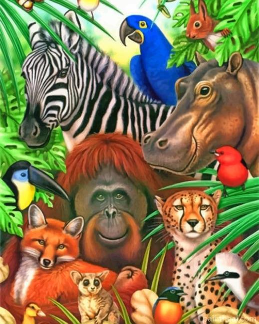 Aestehtic Animals Painting By Numbers Kits