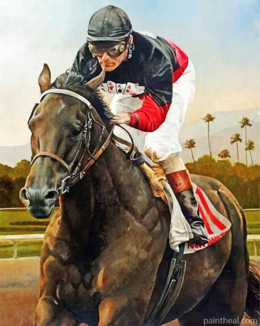 Aesthetic Horse Race Painting By Numbers Kits