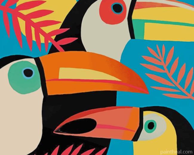 Puffin Birds Painting By Numbers Kits