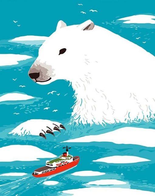 Giant Polar Bear Painting By Numbers Kits