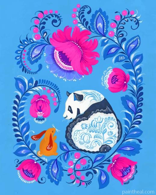 Aesthetic Panda – 5D Diamond Paintings Painting By Numbers Kits