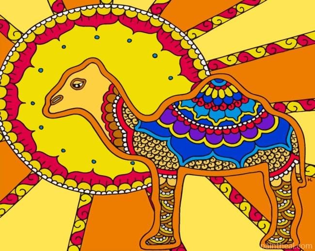 Abstract Camel Painting By Numbers Kits