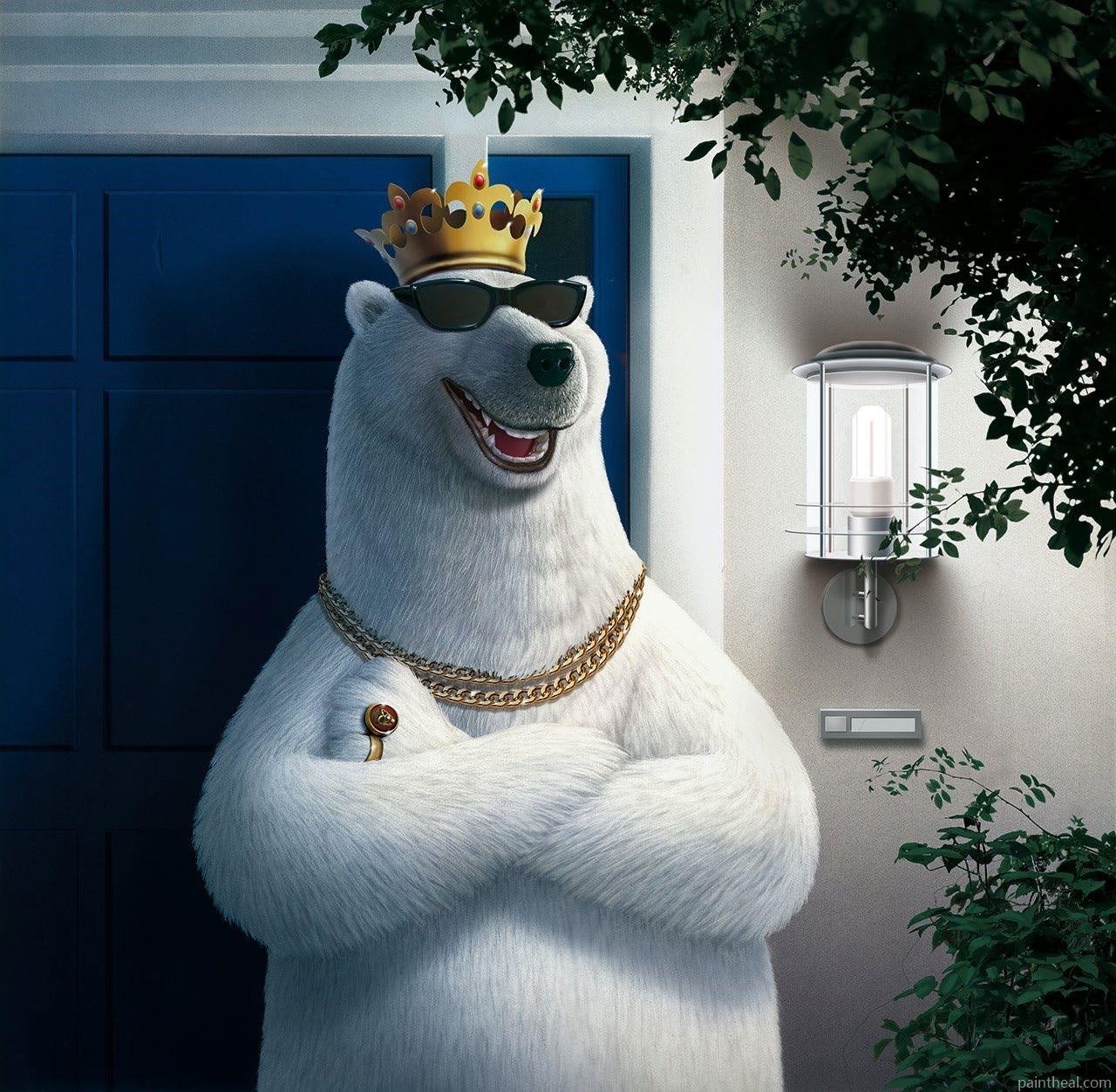 The Polar Bear Gangster Painting By Numbers Kits