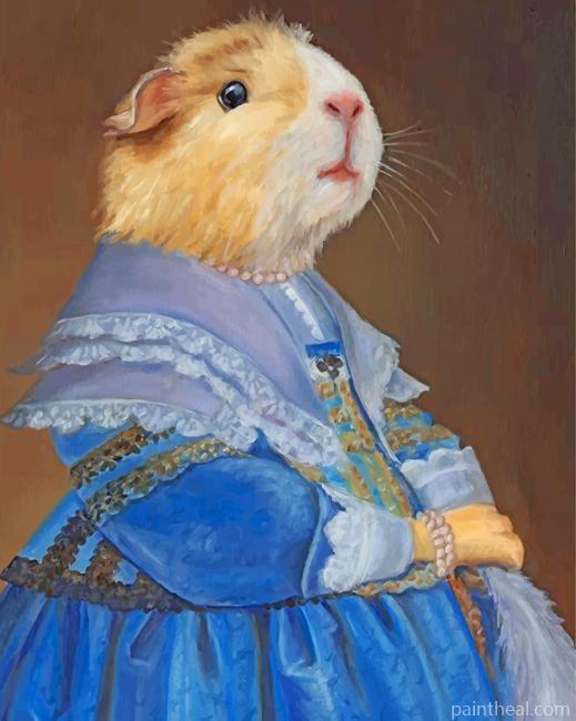Classy Guinea Pig Painting By Numbers Kits