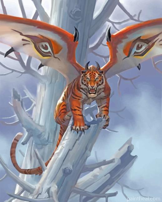 Tiger With Wings Painting By Numbers Kits