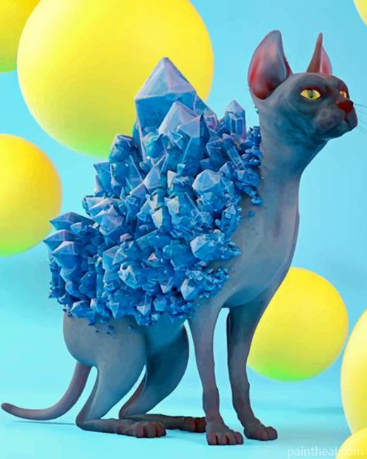 Crystallized Cat Painting By Numbers Kits