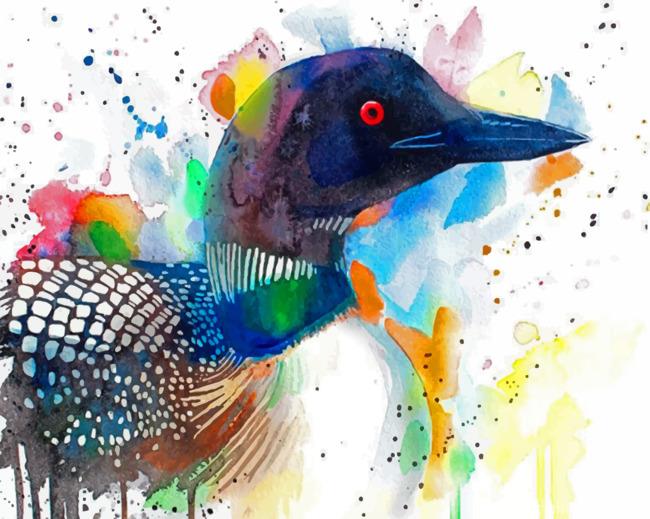 Colorful Loon Painting By Numbers Kits