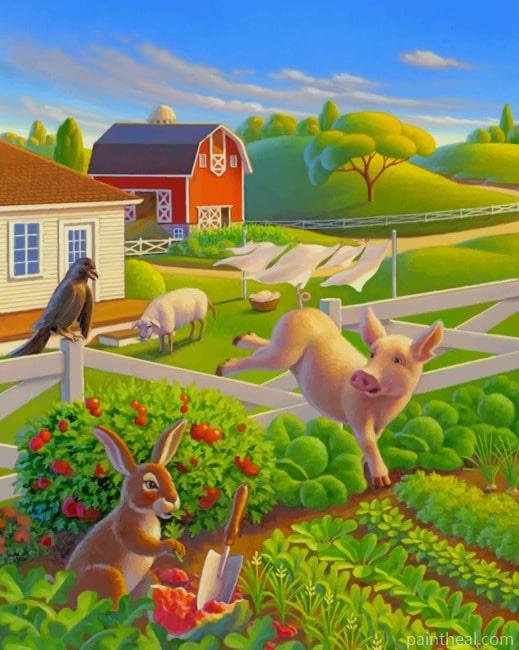 The Happy Farm Robin Moline Painting By Numbers Kits