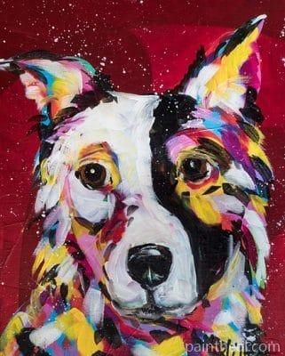 Border Collie Dog – 5D Diamond Painting Painting By Numbers Kits