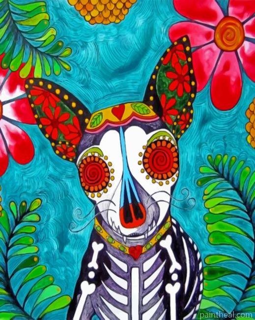 Chihuahua Mandala Painting By Numbers Kits