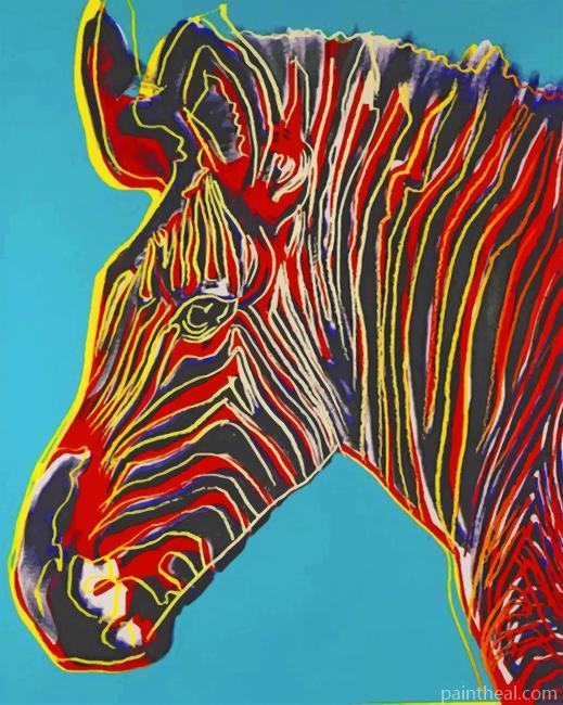 Grevys Zebra Andy Warhol Painting By Numbers Kits