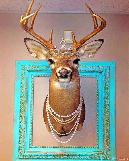 Classy Deer Head Painting By Numbers Kits