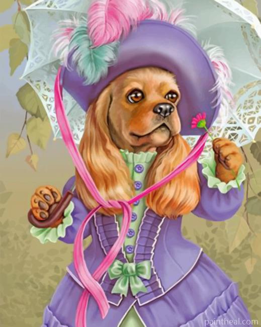 Impressionist Dog Painting By Numbers Kits