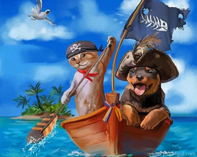 Adorable Pirates Painting By Numbers Kits