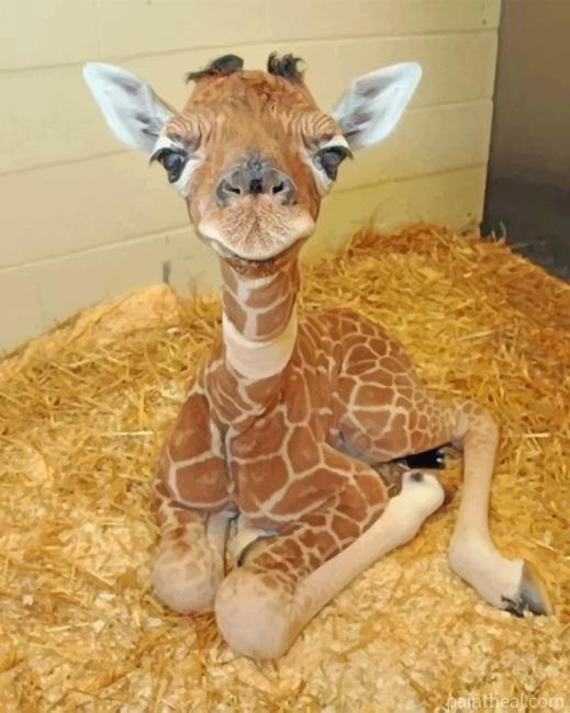 Baby Giraffe Painting By Numbers Kits