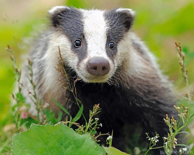Scottish Badger Painting By Numbers Kits