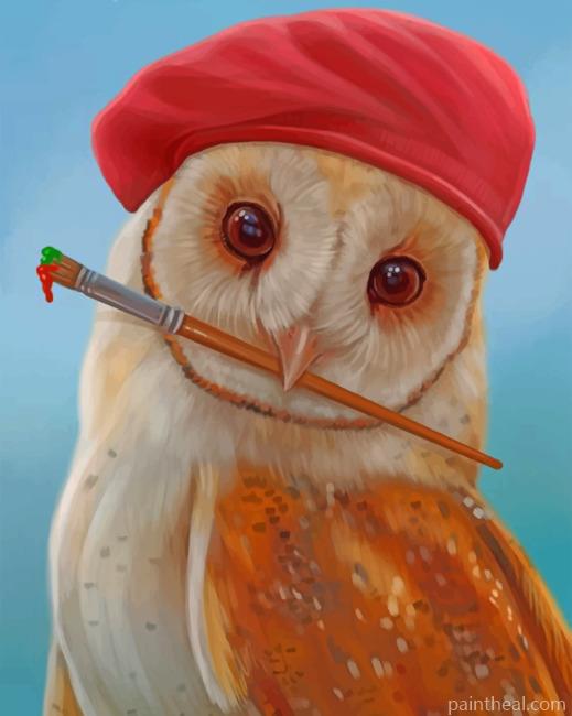 Artist Owl Painting By Numbers Kits