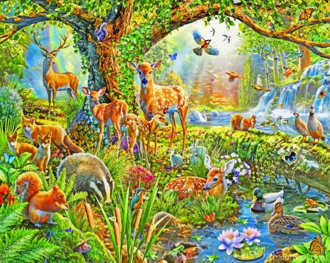 Woodland Creatures Painting By Numbers Kits