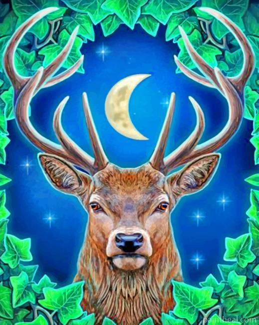 Stag Animal Painting By Numbers Kits