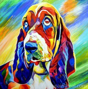 Great Colorful Dane Dog Painting By Numbers Kits