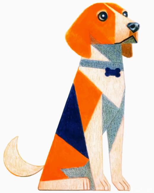 Beagle Dog Illustration Painting By Numbers Kits