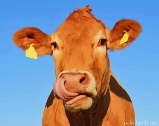 Funny Cow Painting By Numbers Kits