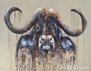 Splatter Buffalo Painting By Numbers Kits