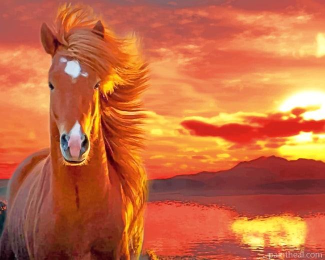 Blaze Horse Painting By Numbers Kits