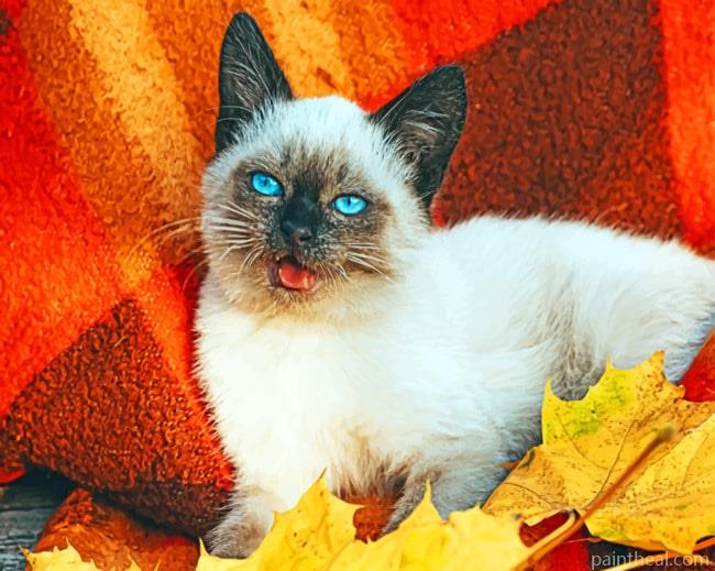 Brown Cat Painting By Numbers Kits