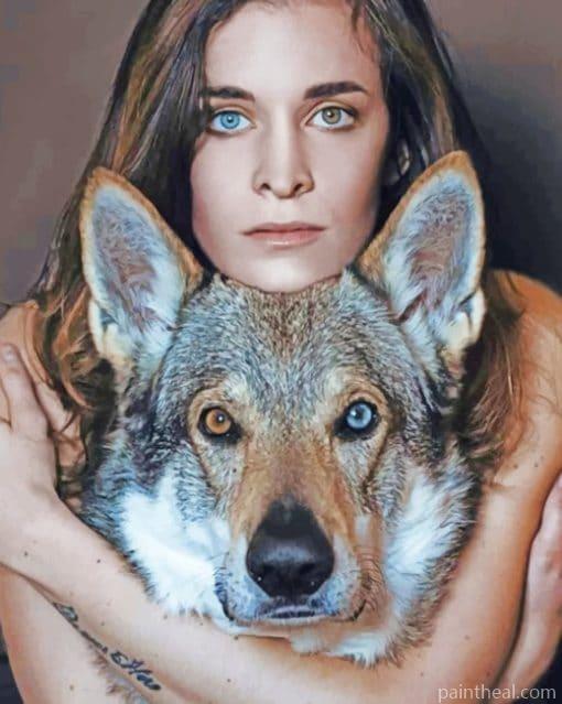 Like Dog Like Girl – 5D Diamond Painting Painting By Numbers Kits