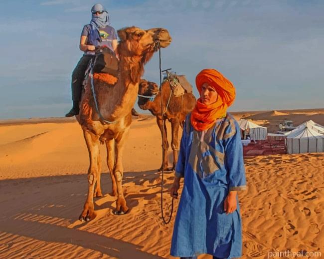 Moroccan Camel Tour Painting By Numbers Kits